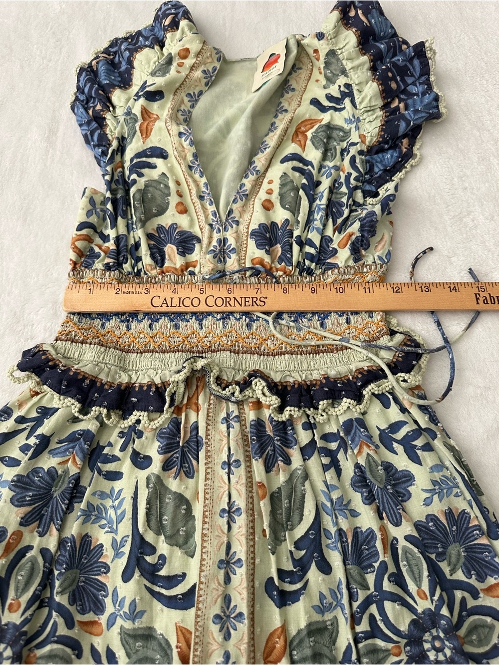 Farm Rio Ocean Tapestry Maxi Dress size X-Small - Picture 11 of 14